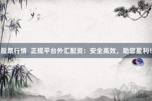 股票行情  正规平台外汇配资：安全高效，助您盈利！