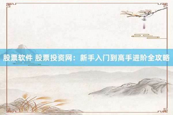 股票软件 股票投资网:新手入门到高手进阶全攻略
